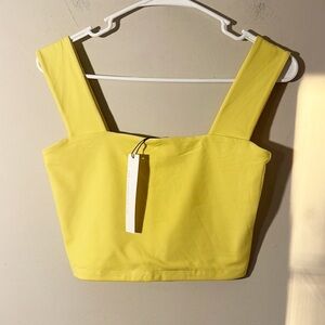 NWT Susana Monaco x Revolve Wide Strap Tank Crop Bra Top women size Medium